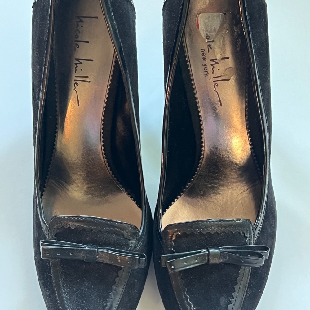 Nicole Miller Black Heels size 8.5 - Picture 2 of 5